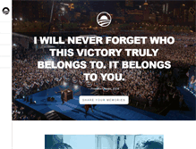 Tablet Screenshot of obama.org